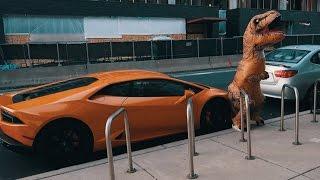 T-REX DINOSAUR SUIT PRANK