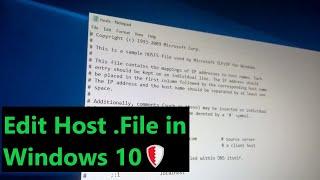 How to Edit Host File & Block Website in Windows 10