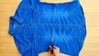 DIY Recycling a Shirt|Reform Old Your Clothes|Refashion/TRANSFORM YOUR CLOTHES-DIY CLOTHES