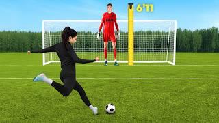 Maine duniya ke tallest goalkeeper ko challenge kiya