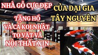 Nhà Vườn Nha Trang Gỗ Toàn Đồ Xịn. Tặng Luôn Hồ và Cá Koi Nhật Và Toàn Bộ Nội Thất Xịn