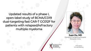 Updated results of BCMA/CD19 dual-targeting fast CAR-T GC012F dual-targeting CAR-T in RRMM