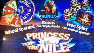 SLOT DA BAR ROMA|PRINCESS OF THE NILE|FREE SPINS|BONUS TRIPLA RUOTA 