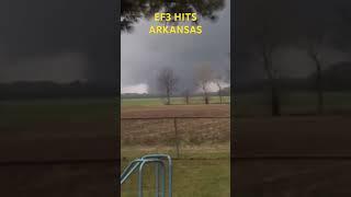 HORRIFYING EF3 TORNADO IN LAKE CITY ARKANSAS  #shorts #storm #tornado
