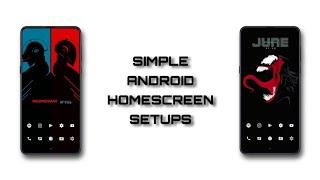 Simple Android Home Screen Setups | Daft Punk & Venom  Setups With Free KWGT Widget Plugins !