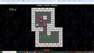 Sokoban Online Puzzle Browser Game Microban (easy) in 1:14:30