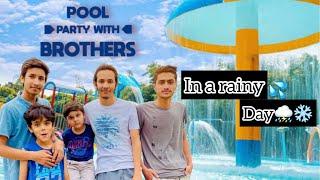 Swimming pool plan in rain ️️️ with kids | A day in pool️ #pool #poolparty #swimmingpoolvlog