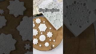 Clay Snowflakes #clay  #diy #christmas