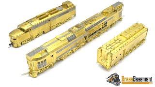 HO Brass Running - OVERLAND Coal Turbine Unpainted Running! Spectacular