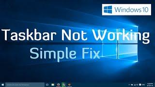 Taskbar not Working in Windows 10 and Windows 11 - Simple fix (2 Methods)