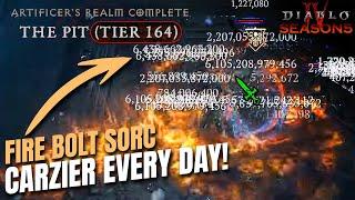 TRILLION DAMAGE FIRE SORC - CRAZIER EVERY DAY - Season 5 Diablo 4