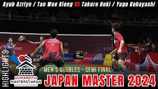 Nur Mohd Azriyn Ayub Azriyn/Tan Wee Kiong vs Takuro Hoki/Yugi Kobayashi - SF - Japan Masters 2024