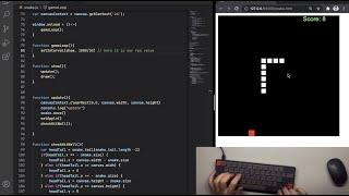 ASMR Programming - Coding a Snake Game - No Talking