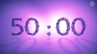 50-Minute Countdown with Soft Voice, Particle Animation & Ambient Effects