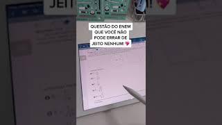 Questão que você NÃO PODE ERRAR! #enem #vestibulares #enem2021 #vestibulando #matemática