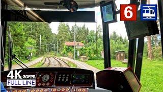  Cab Ride Mittelgebirgsbahn Innsbruck Tram Line 6 Driver's View | Bergisel - Igls Bahnhof [4K]