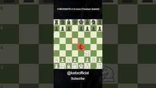 CHECKMATE in 6 move(Tennison Gambit) #chess #katix