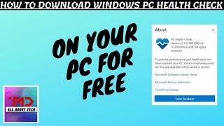 HOW TO DOWNLOAD WINDOWS PC HEALTH CHECK | WINDOWS 10 | DTECH WALLAH