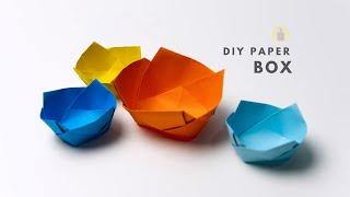 How to Make a Simple Origami Paper Box | Easy Step-by-Step Tutorial