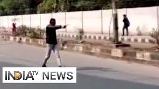 Man brandishing gun spotted during anti-CAA protest in Jamia Nagar