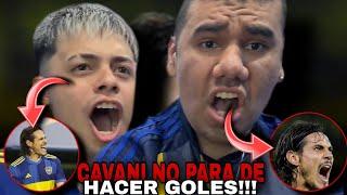 CAVANI NO PARA DE HACER GOLES !!! | REACCIONES de HINCHAS | BOCA JUNIORS 1 vs VELEZ 0