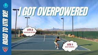 THIS is how you rebound after a loss! (UTR 8 vs UTR 9 Tennis Match)