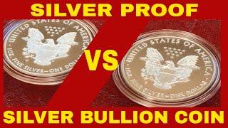 BULLION COINS VS SILVER PROOF COIN! SILVER COINS TO LOOK FOR!!