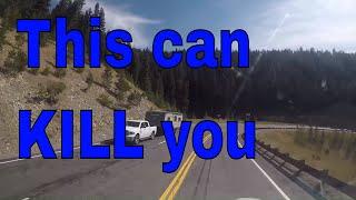 Trucking this can kill you  ( mountain driving )