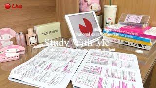 Study With Me (D-13) 간호사 국가고시fire ASMR (50/10) Let's study together National exam for nurses