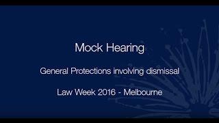 Law Week 2016—Mock general protections hearing