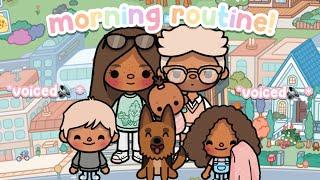 Family Morning Routine In A *NEW HOUSE* || voiced  || Toca Life World 