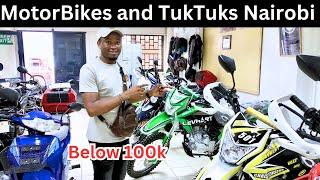 Extremely Cheap Motorbikes and Tuk Tuks prices in Nairobi Kenya .