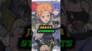 How many people did Jiraiya train in Naruto?