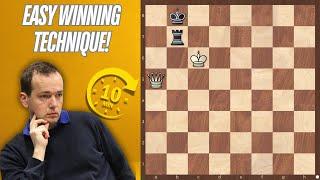 How to Win with Queen vs Rook | Easy Chess