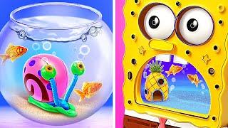 SpongeBob Giant Aquarium 🪸 *DIY Fish Tank At Home *