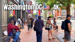 Washington DC Walking tour 4K ｜ Downtown Washington DC | Chinatown | United States Capitol