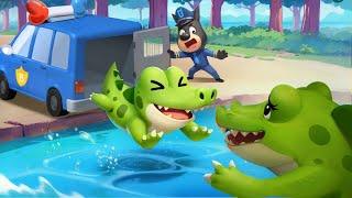 Return Little Crocodile Home | Safety Tips | Cartoons for Kids | Sheriff Labrador