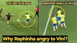 Raphinha scolded Vinicius Jr after he scored an insane goal against Colombia, what happened?