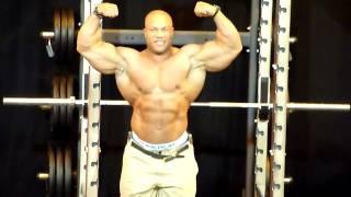 Phil Heath Posing at BodyPower 2013(offseason)