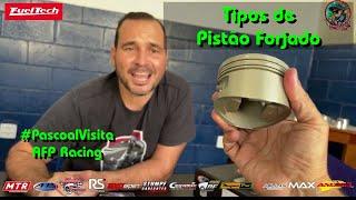 Tipos de pistão forjado, materiais, tratamento… #pascoalvisita #AFPracing Pistons