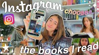 instagram chooses the books i read ⭐️ (spoiler free!)