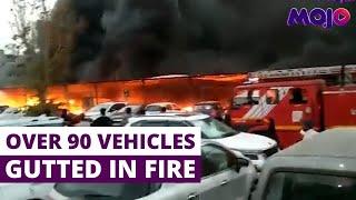 Massive Fire At Metro Parking In Delhi's Jamia Nagar, Dozens Of Vehicles Gutted