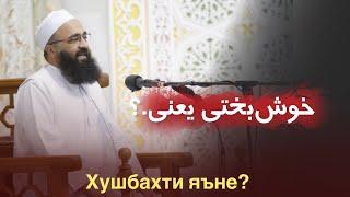 خوش‌بختی یعنی.؟! | مولانا بهزاد فقهی