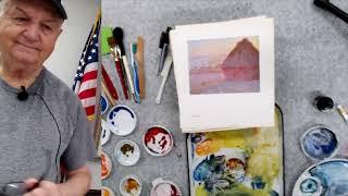 JOHN HERRON DEMO for the Lakes Region Watercolor Guild's December meeting