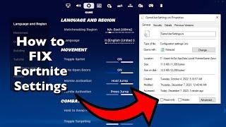How To Fix Fortnite Game Settings Not Saving (Chapter 5)