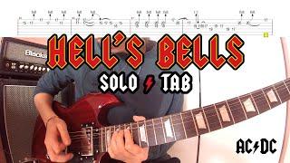 AC/DC - Hell's Bells Guitar Solo + TAB + Slow Speed