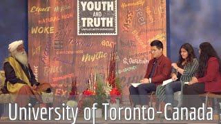 Sadhguru Jaggi Vasudev At University Of Toronto - Youth And Truth, Nov 12, 2019 [Full Talk]