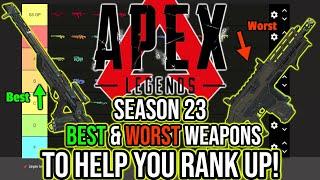 NEW SEASON 23 WEAPONS TIER LIST - BEST and WORST GUNS CURRENTLY - Apex Legends Guide (S23)