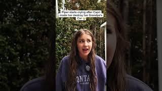Piper Rockelle Got Emotional After Capri Made Her Destroy her Car #piperockelle #c4pri #capri
