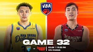  Trực tiếp VBA 2022 | 03.8.2022 | Game 32 | Nha Trang Dolphins vs Saigon Heat